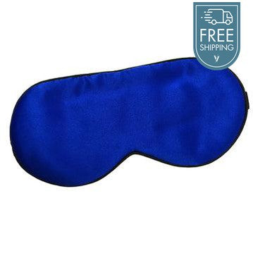 100% Mulberry Silk Eye Mask - Royal Blue-Vivify Co.