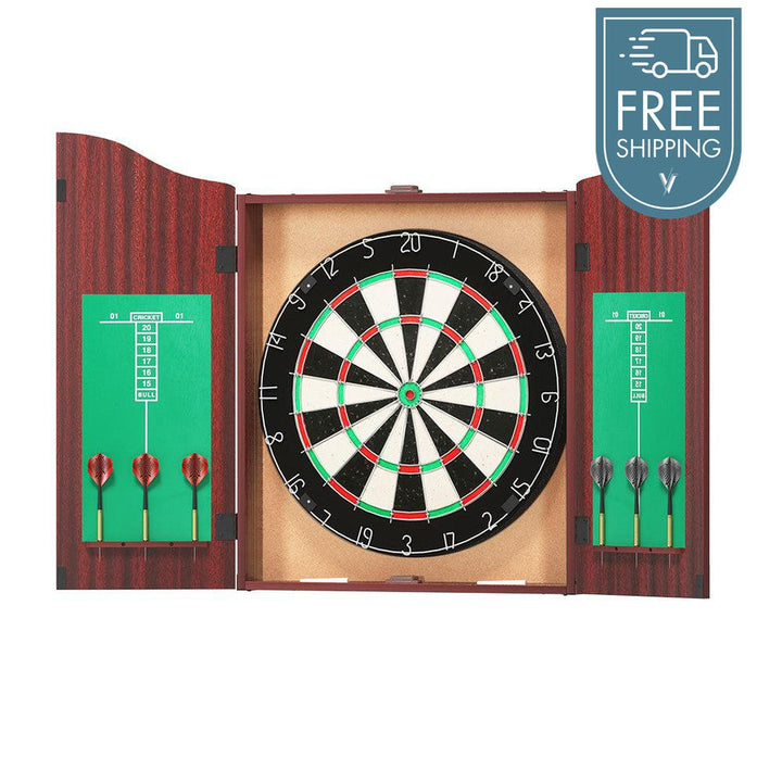 18" Premium Dartboard Cabinet Set-Vivify Co.