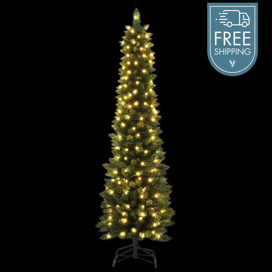 1.8M Christmas Tree with 200 LED Lights - Warm White-Vivify Co.