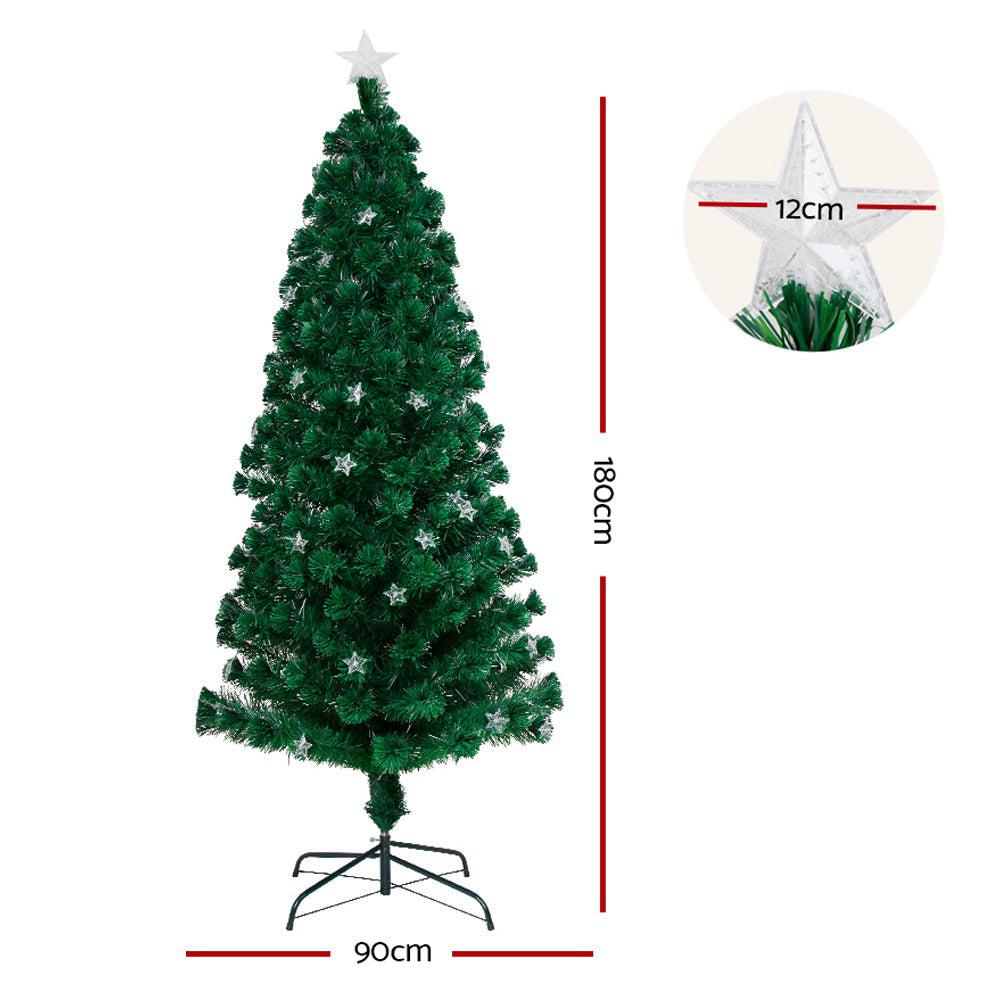 1.8M Christmas Tree with Multi Colour LED Lights - 250 Tips-Vivify Co.