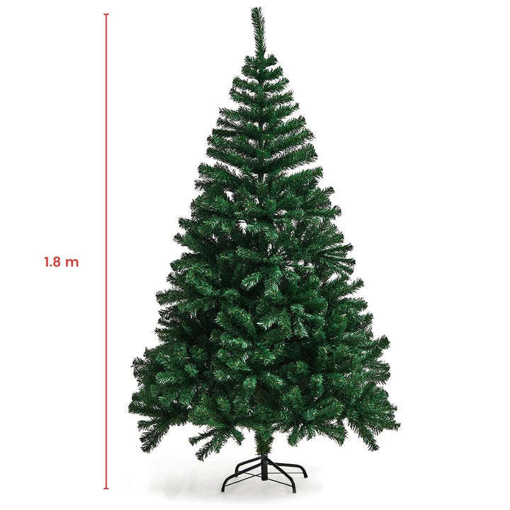 1.8m Green Christmas Tree with 250 LED Lights - Warm White-Vivify Co.