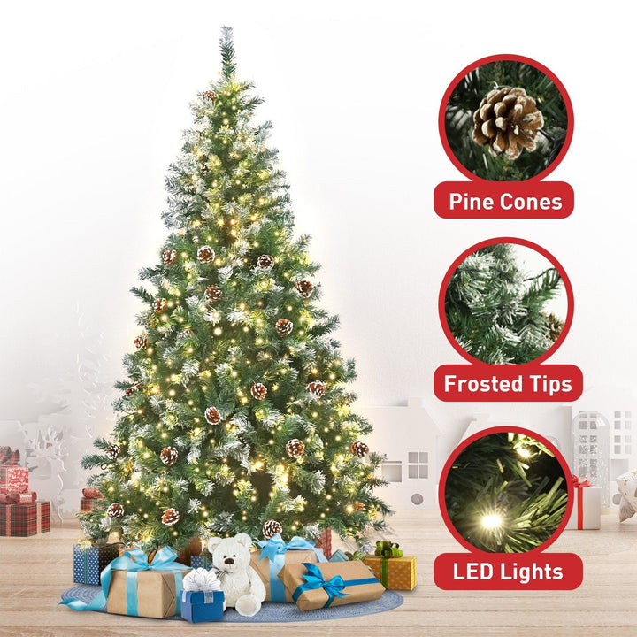 2.7M Christmas Tree with 2030 Tips 750 LED Lights - Pine Cones-Vivify Co.