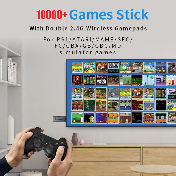 64G 4K Retro Games Stick with 10000+ Games-Vivify Co.
