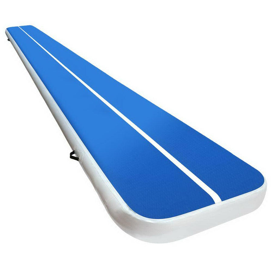 6m x 1m Inflatable Air Track Mat 20cm Thick Gymnastic Tumbling Blue And White-Vivify Co.