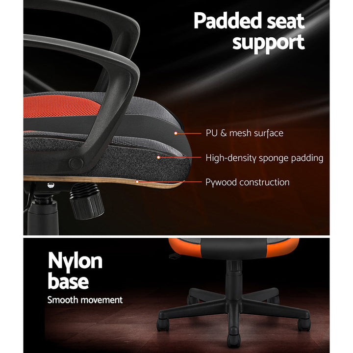 Artiss Executive High Back Gaming Office Racing Chair - Orange-Vivify Co.