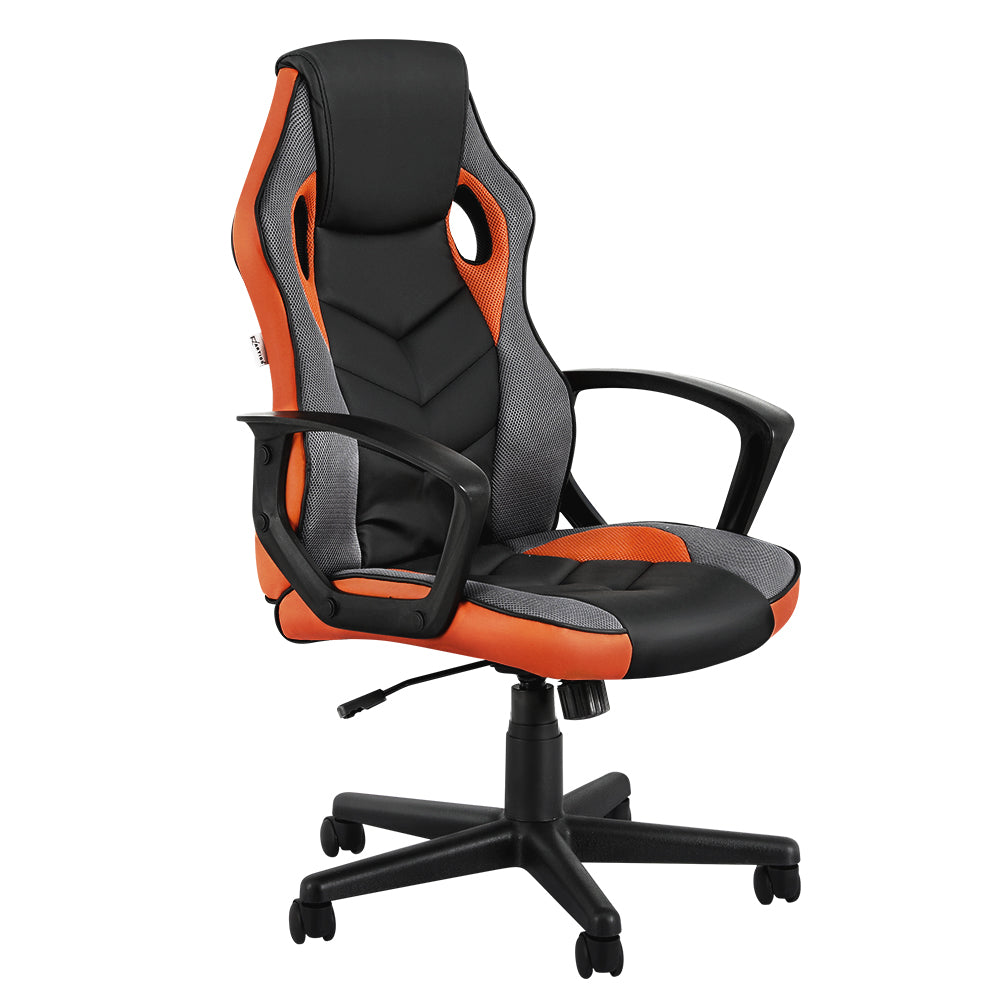 Artiss Executive High Back Gaming Office Racing Chair - Orange-Vivify Co.