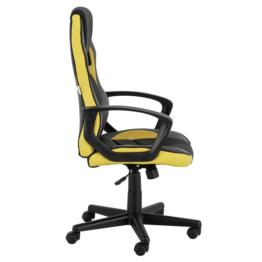 Artiss Executive High Back Gaming Office Racing Chair - Yellow-Vivify Co.