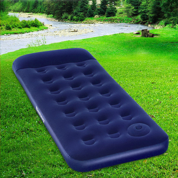 Bestway Single Size Inflatable Air Mattress - Navy-Vivify Co.