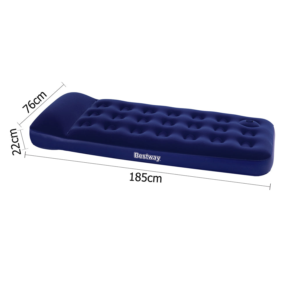 Bestway Single Size Inflatable Air Mattress - Navy-Vivify Co.