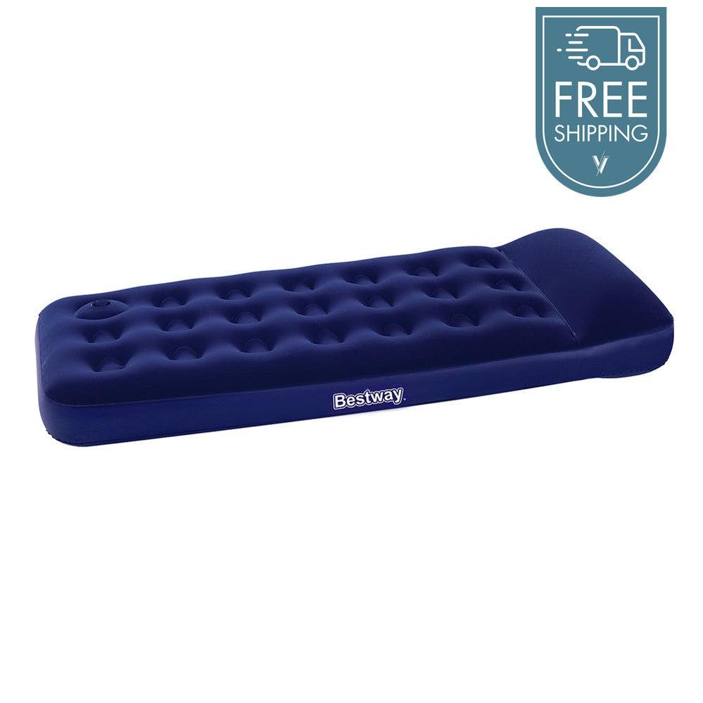 Bestway Single Size Inflatable Air Mattress - Navy-Vivify Co.