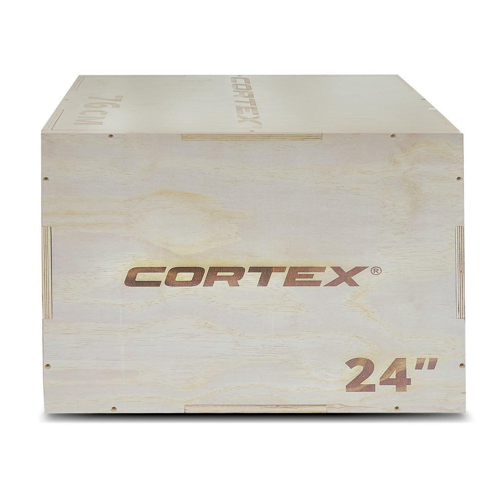 CORTEX 3-in-1 Plyometric Plywood Jump Box - Light Wood-Vivify Co.