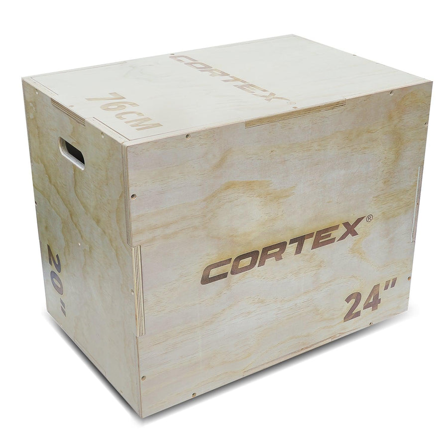 CORTEX 3-in-1 Plyometric Plywood Jump Box - Light Wood-Vivify Co.