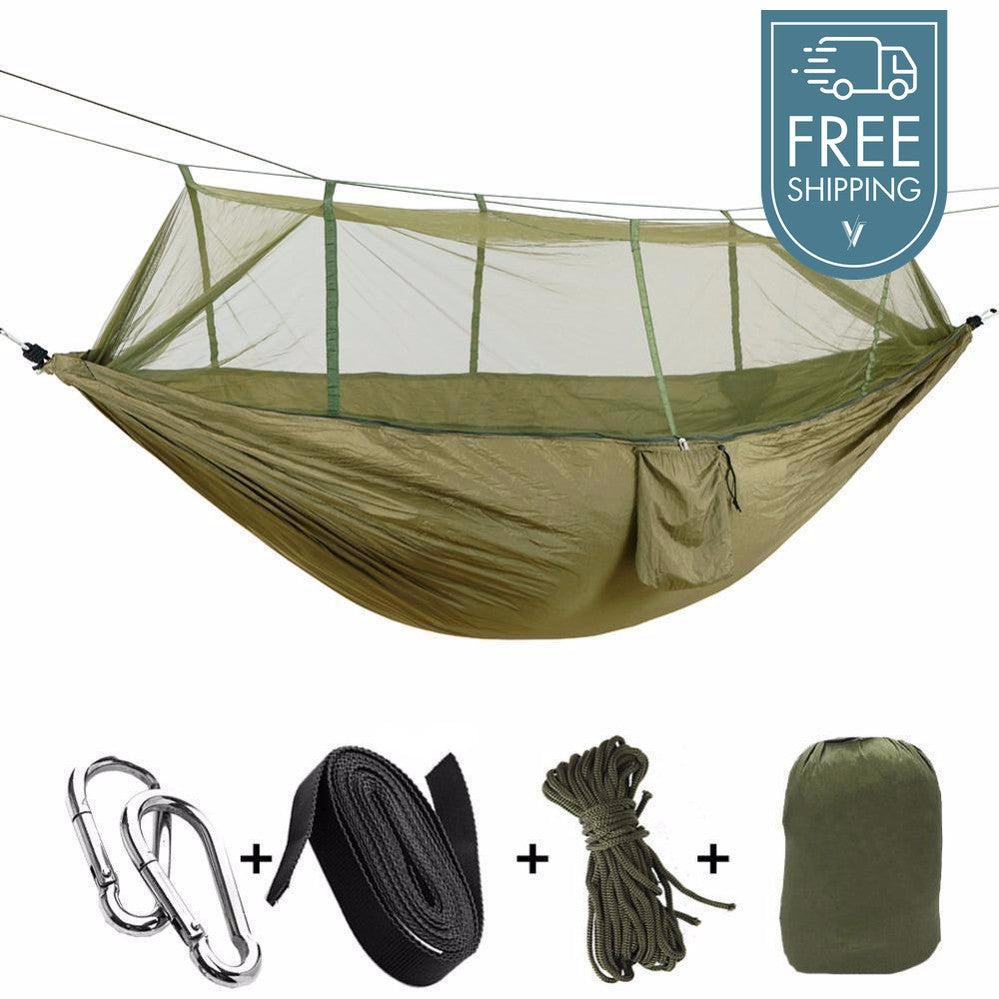 Camping Hammock with Mosquito Net - 200kgs-Vivify Co.