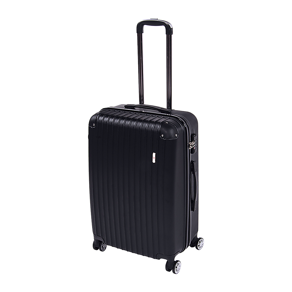 Delegate Hard Case Suitcase Luggage Set 20" 24" 28" - Black-Vivify Co.