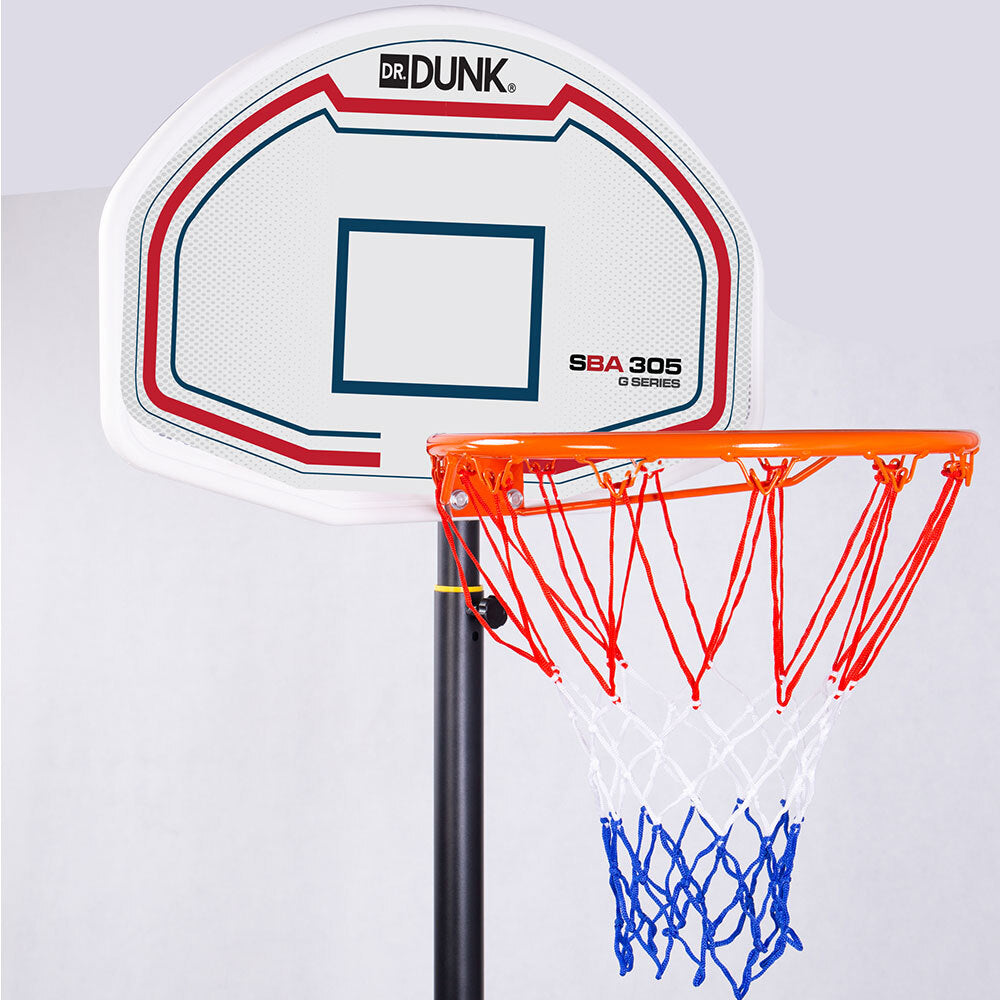 Dr.Dunk Basketball Hoop Stand System Height Adjustable Portable Net Ring 2.1m-Vivify Co.