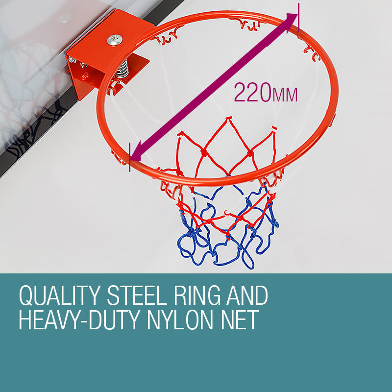 Dr.Dunk Mini Indoor Basketball Hoop Ring Backboard Door Mounted Kit-Vivify Co.