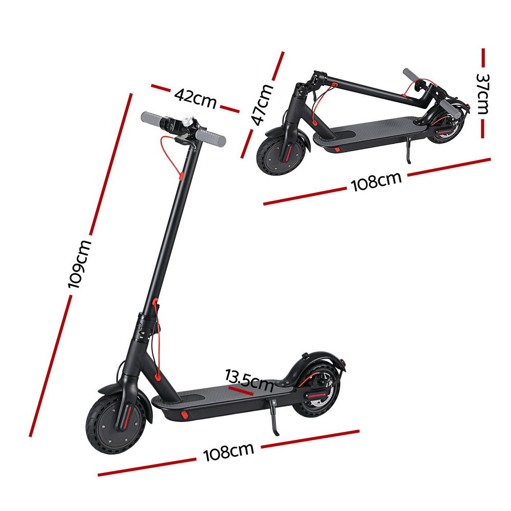 Electric Scooter 800W 25KM/H Riding For Adults - Black-Vivify Co.