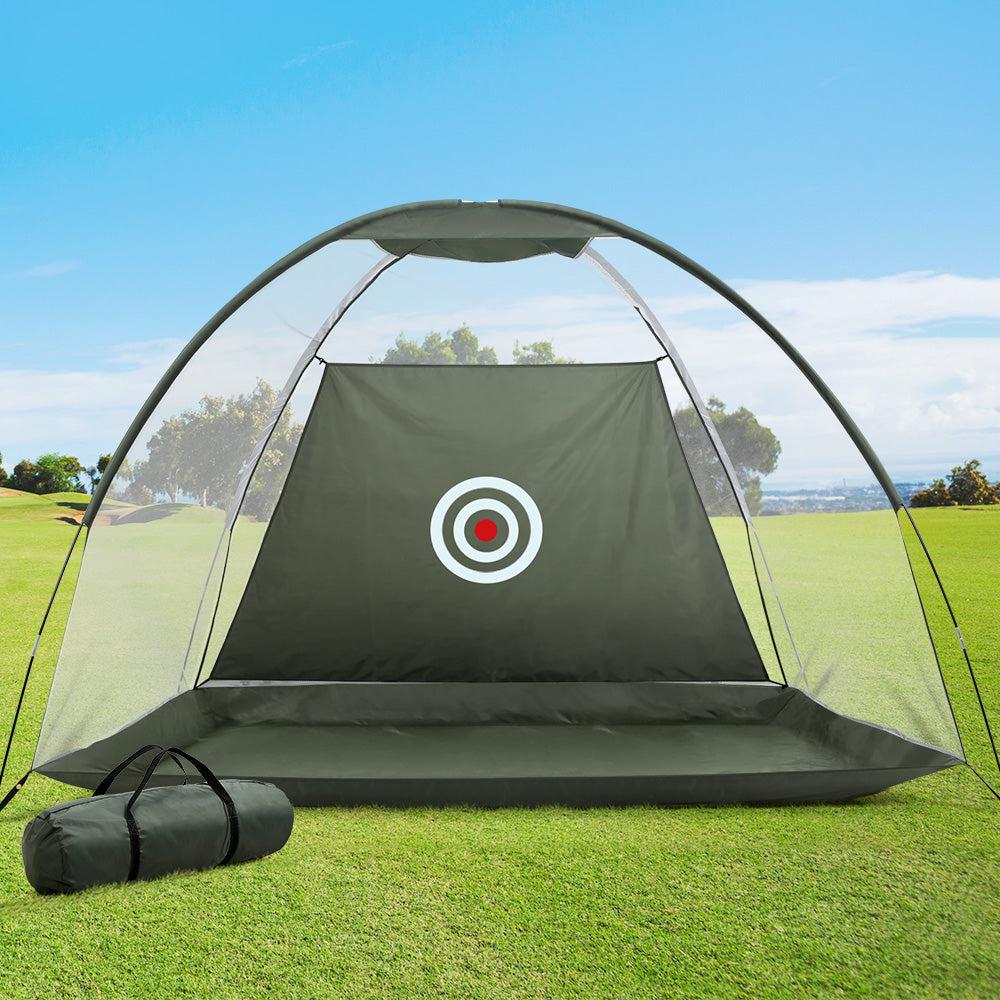 Everfit 3M Portable Golf Swing Practice Net with Target - Dark Green-Vivify Co.
