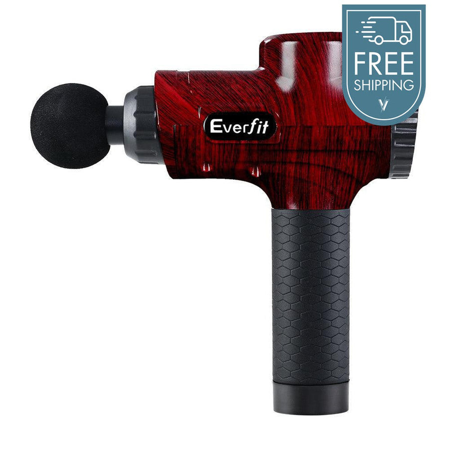 Everfit 6 Head Massage Gun - Red-Vivify Co.