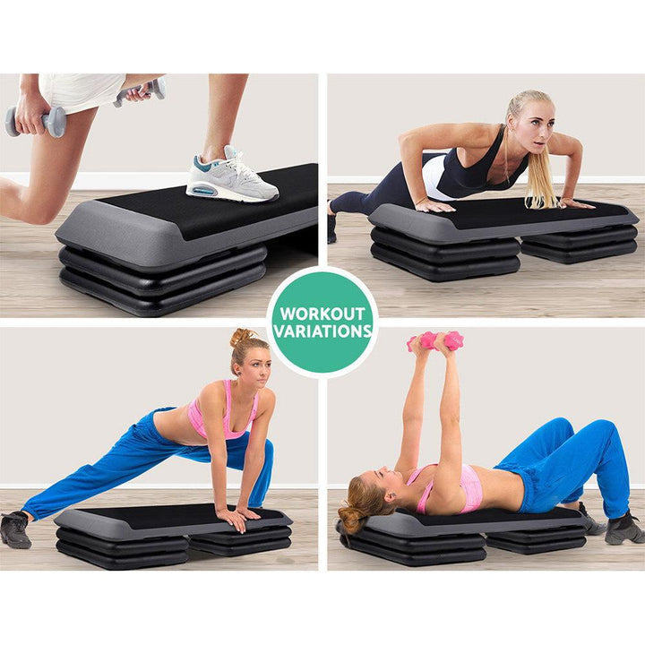 Everfit Adjustable Aerobic Step Bench 110cm-Vivify Co.