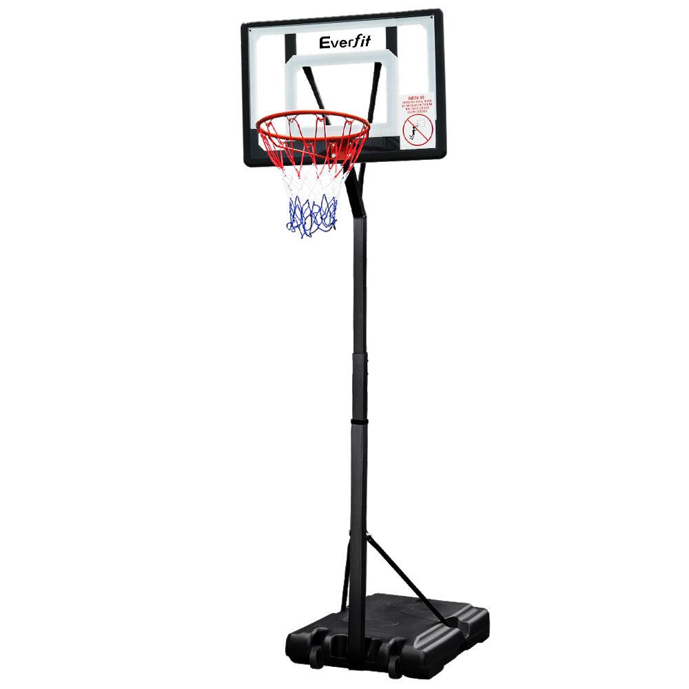 Everfit Adjustable Portable Basketball Stand Hoop System Rim 2.1m-Vivify Co.