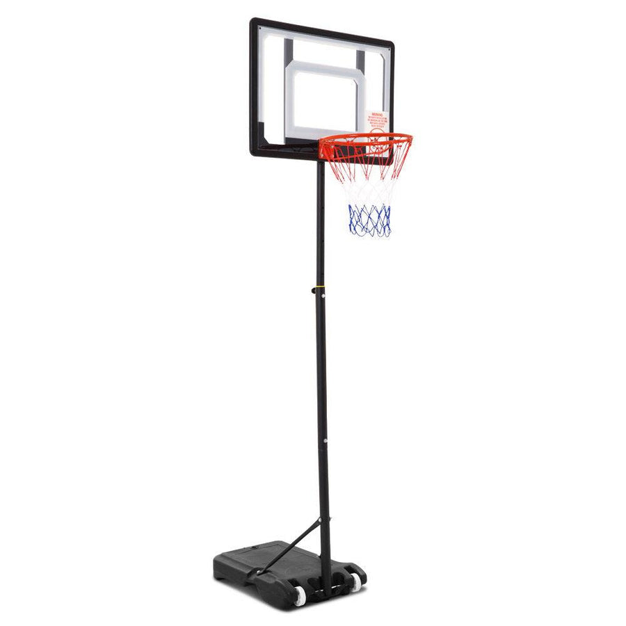 Everfit Adjustable Portable Basketball Stand Hoop System Rim 2.1m-Vivify Co.
