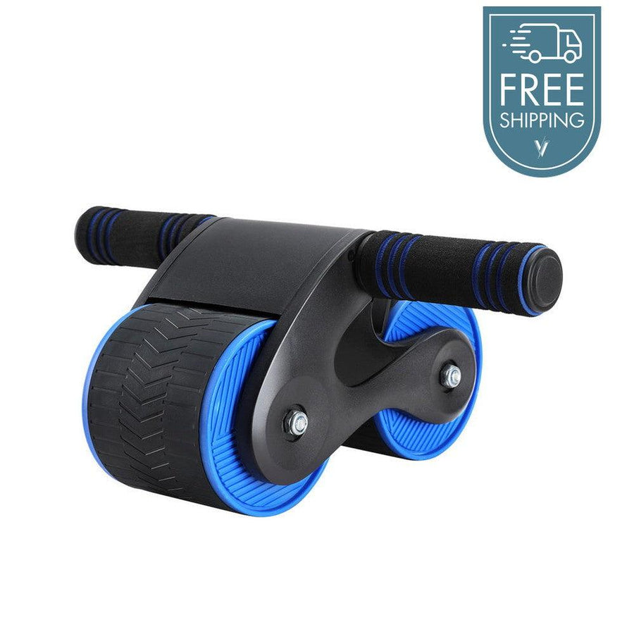 Everfit Automatic Rebound Ab Roller with Mat - Blue-Vivify Co.