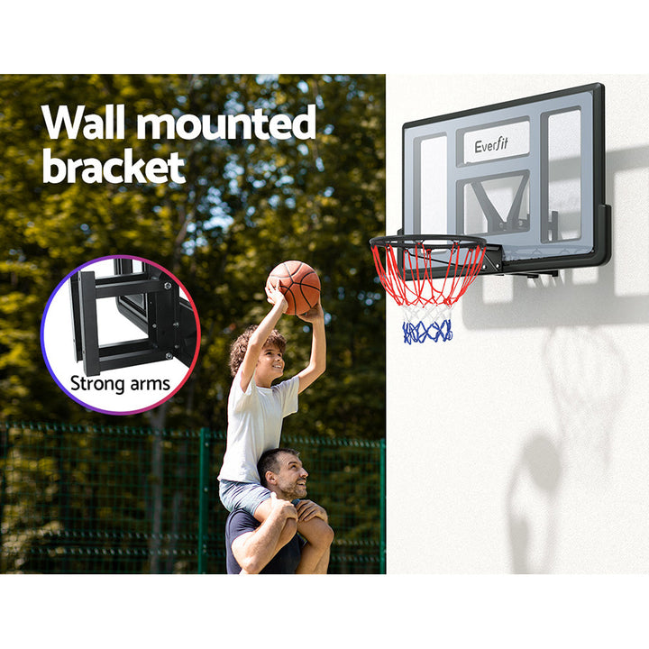 Everfit Basketball Hoop 43" Wall Mounted Backboard Pro Sports Indoor Outdoor-Vivify Co.