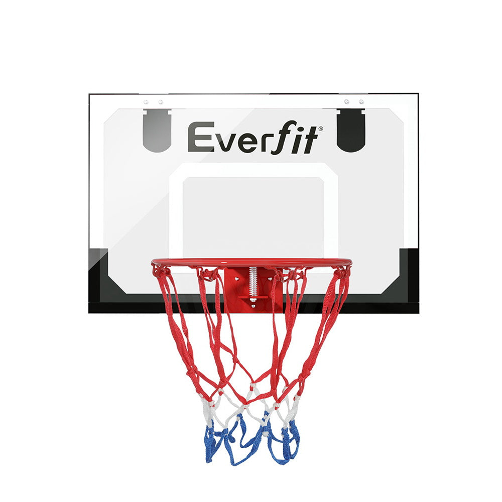 Everfit Mini Basketball Hoop Door Wall Mounted Kids Sport Backboard Indoor Black-Vivify Co.