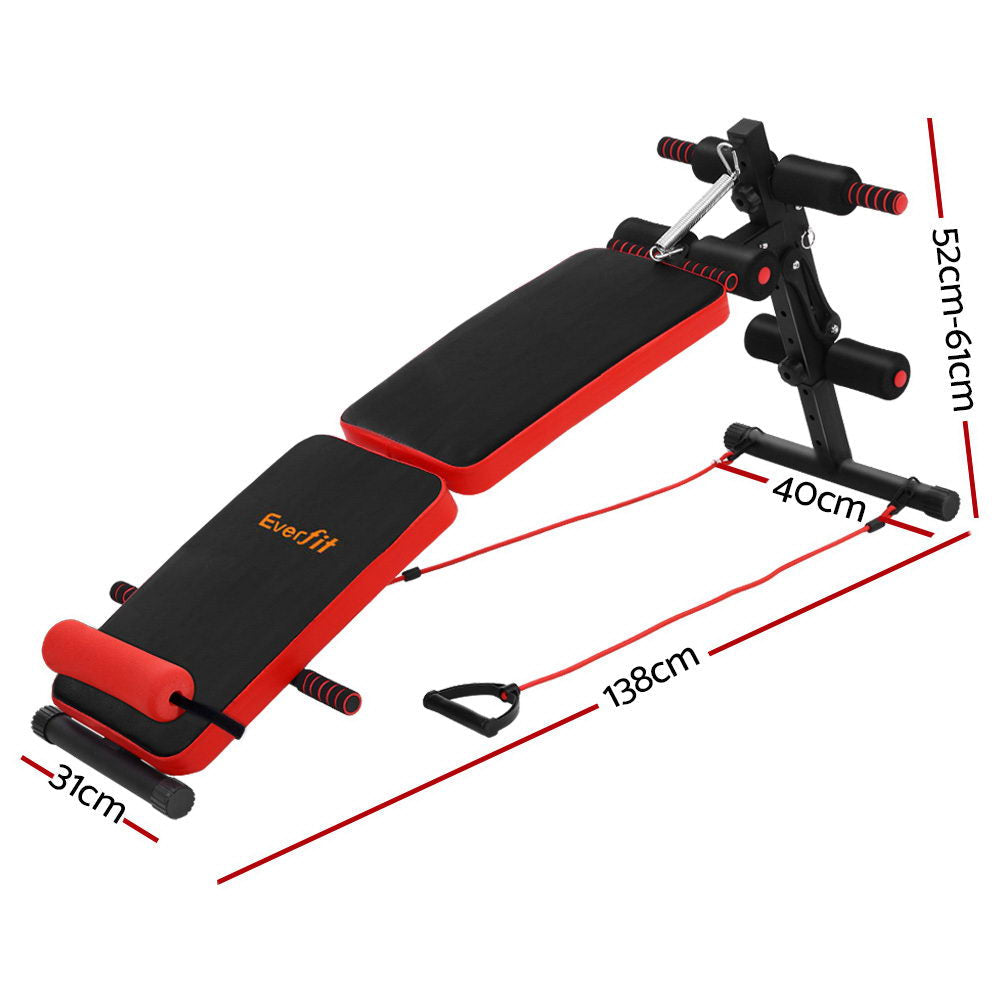 Everfit Multifunction Adjustable Incline Sit Up & Exercise Bench Set-Vivify Co.