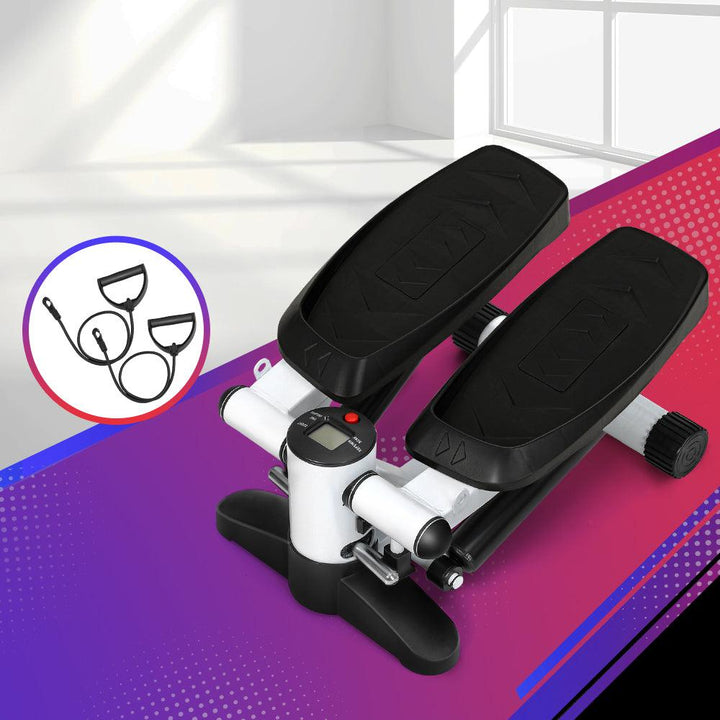 Everfit Pedal Trainer with LCD Display, Mat & Resistance Ropes-Vivify Co.