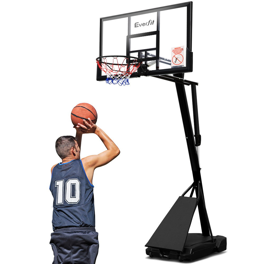 Everfit Pro Portable Basketball Stand System Ring Hoop Net Height Adjustable 3.05M-Vivify Co.