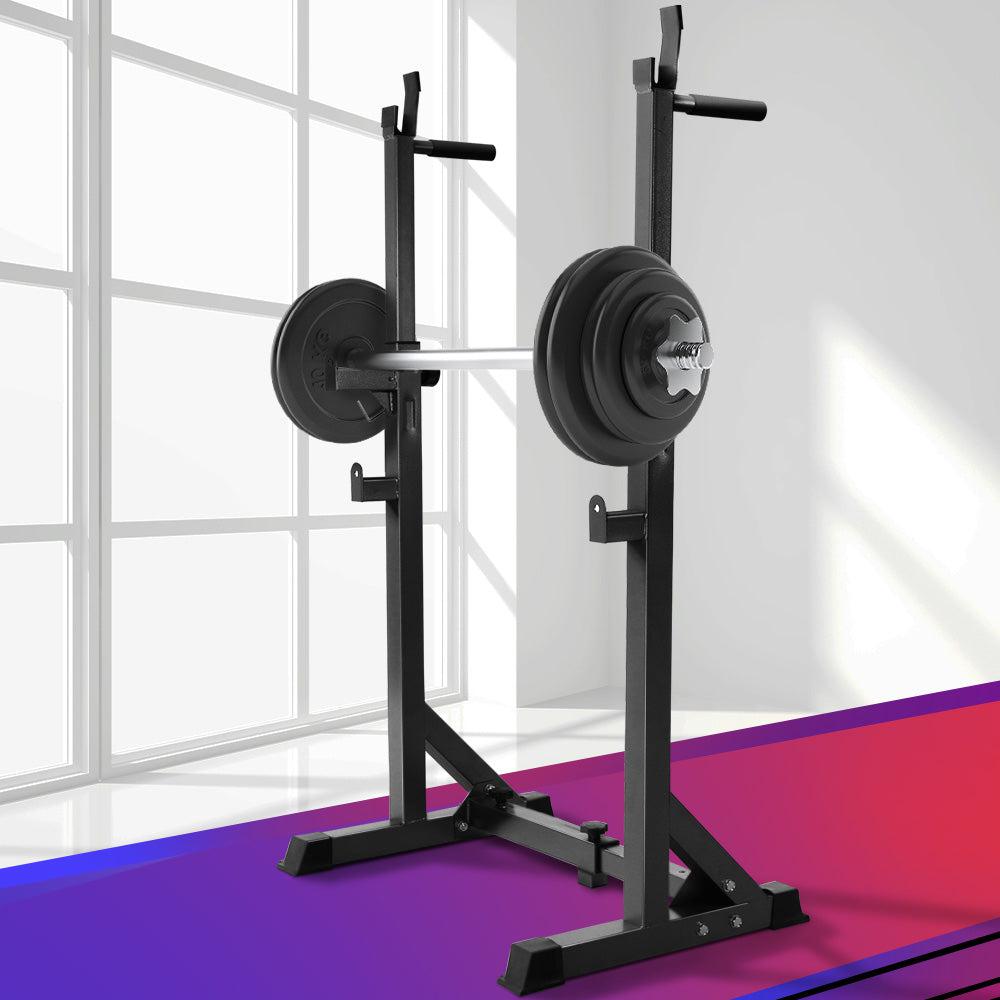 Everfit Weight Bench Adjustable Squat Rack - 300kg Capacity-Vivify Co.