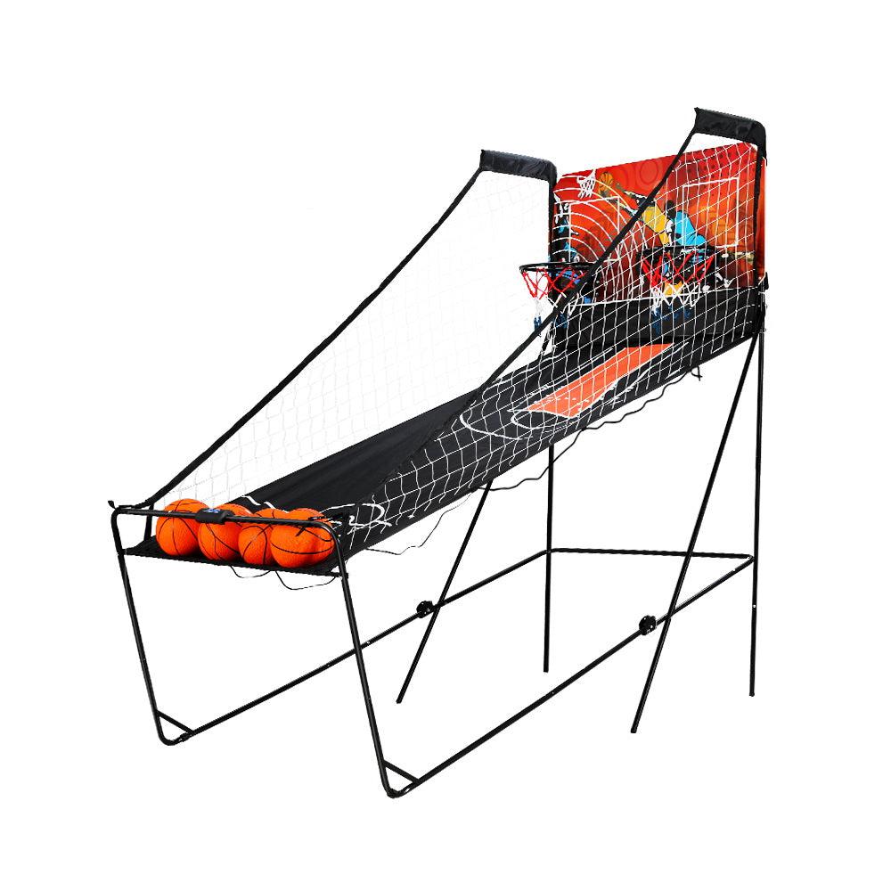 Foldable Electronic Arcade Basketball Game w/Baselines - Orange Backboard - 2 Players-Vivify Co.