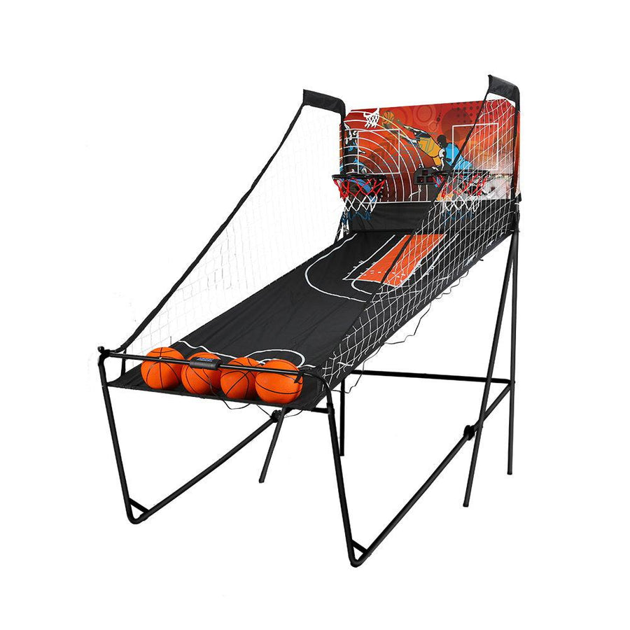 Foldable Electronic Arcade Basketball Game w/Baselines - Orange Backboard - 2 Players-Vivify Co.