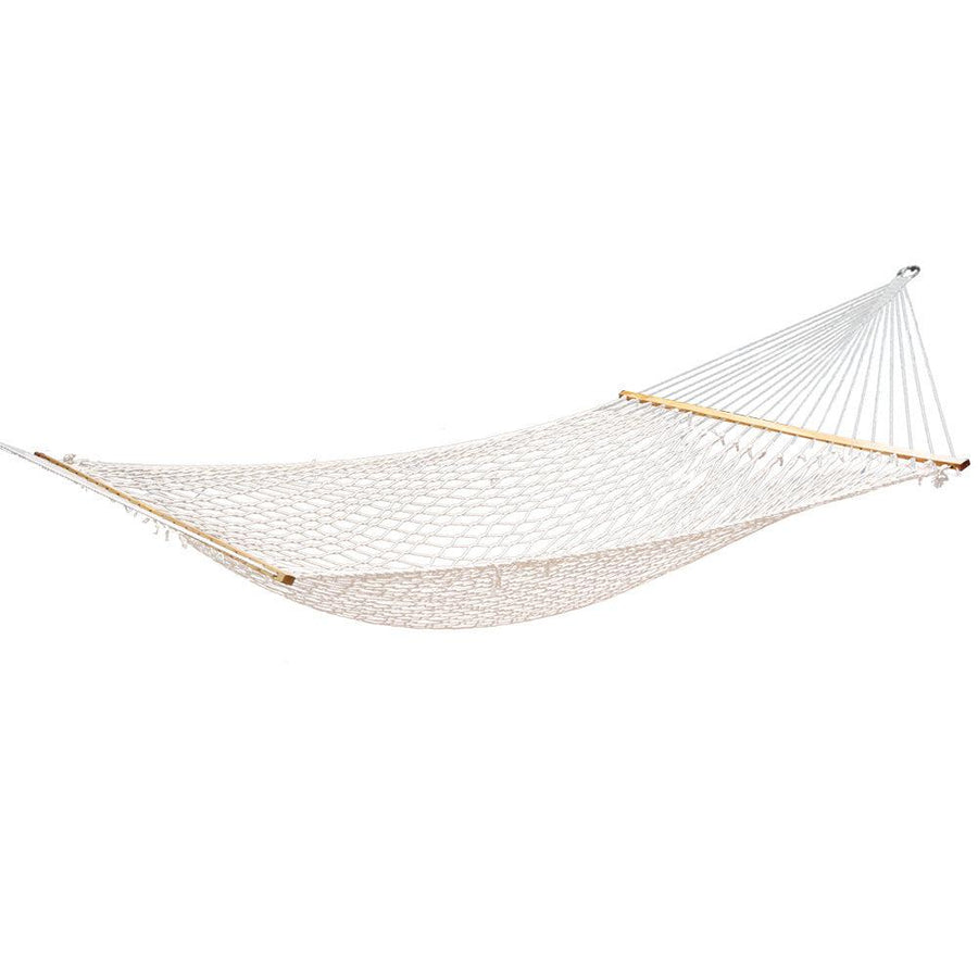 Gardeon Double Swing Mesh Hammock Bed - Cream-Vivify Co.