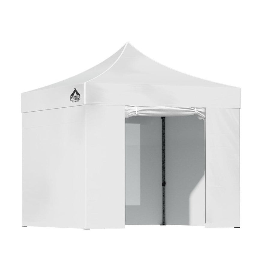 Instahut 3x3m Pop Up Gazebo Folding Marquee Tent for Outdoor Events - White-Vivify Co.