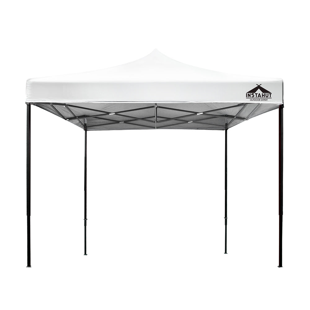 Instahut 3x3m Pop Up Gazebo Outdoor Event Tent with Base Pod x4 - White-Vivify Co.