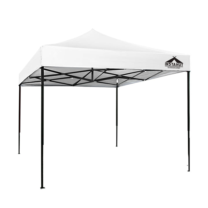 Instahut 3x3m Pop Up Gazebo Outdoor Event Tent with Base Pod x4 - White-Vivify Co.