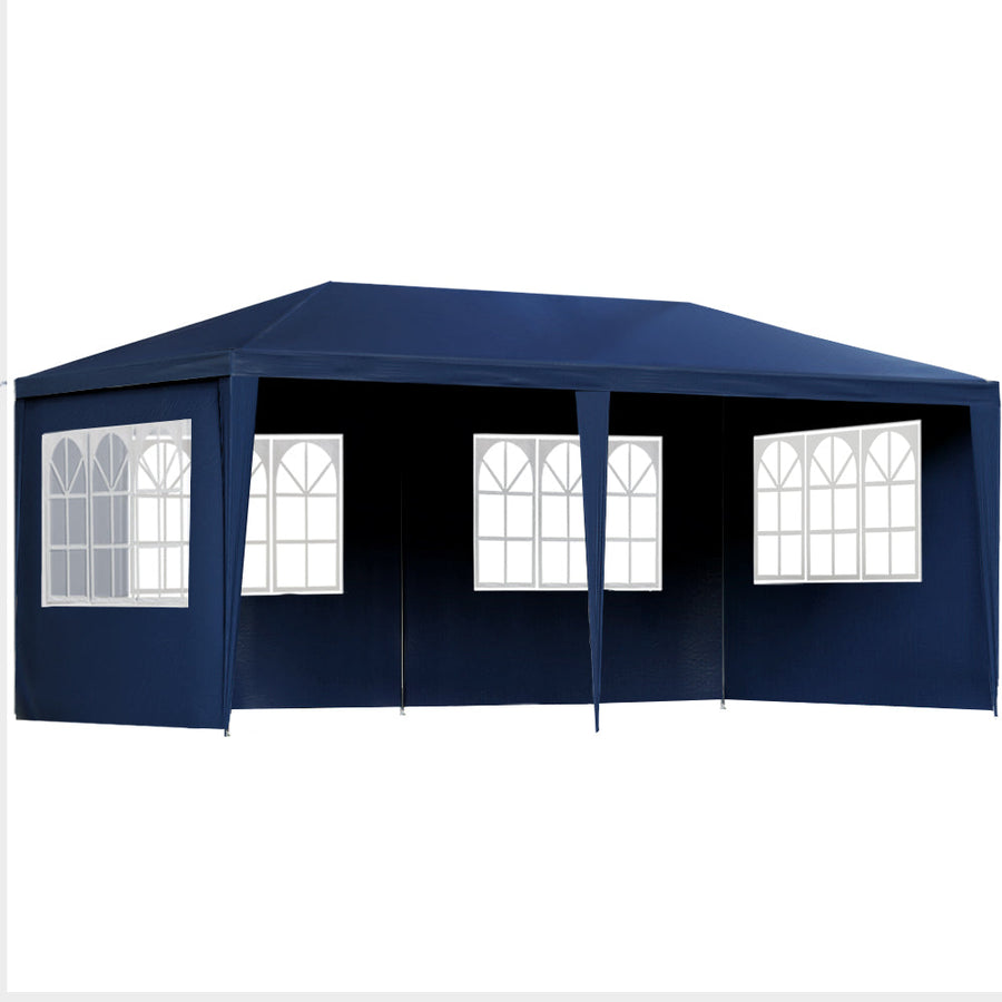 Instahut 3x6m Gazebo Marquee Tent for Outdoor Events - Blue-Vivify Co.