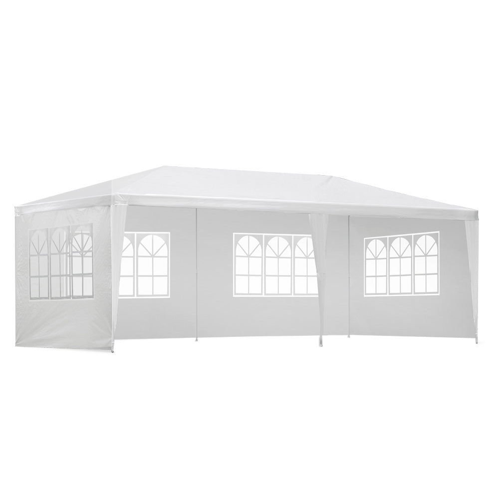 Instahut 3x6m Gazebo Marquee Tent for Outdoor Events - White-Vivify Co.