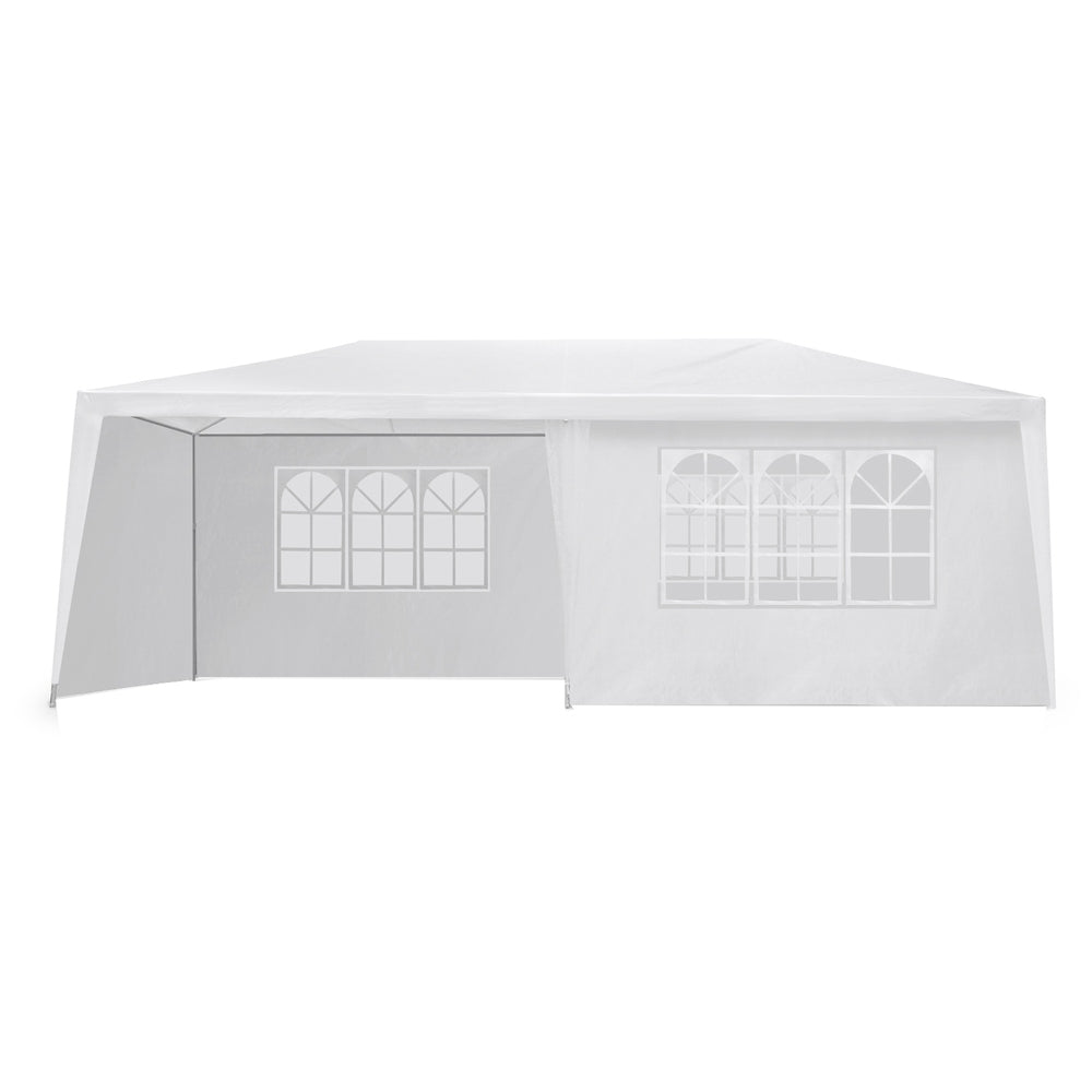 Instahut 3x6m Gazebo Marquee Tent with Awnings for Outdoor Events - White-Vivify Co.