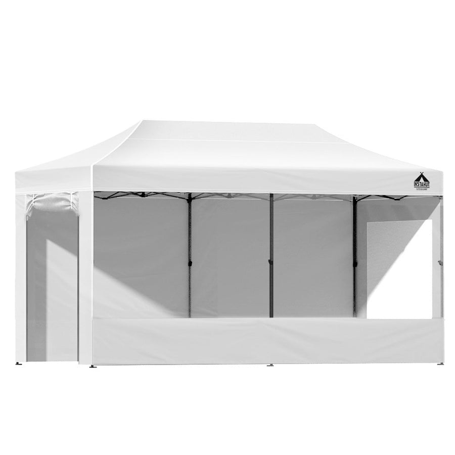 Instahut 3x6m Pop-Up Gazebo Folding Marquee for Outdoor Events - White-Vivify Co.