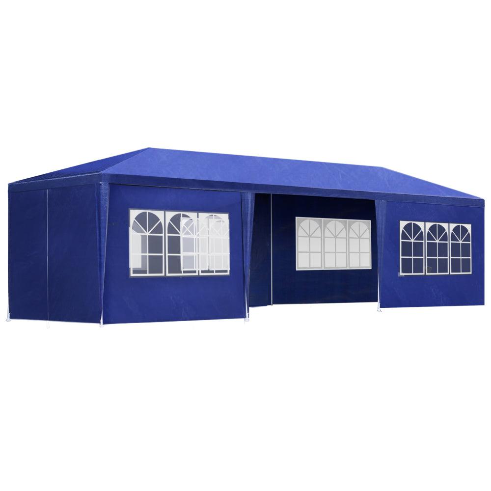 Instahut 3x9m Gazebo Marquee Tent for Outdoor Events - Blue-Vivify Co.