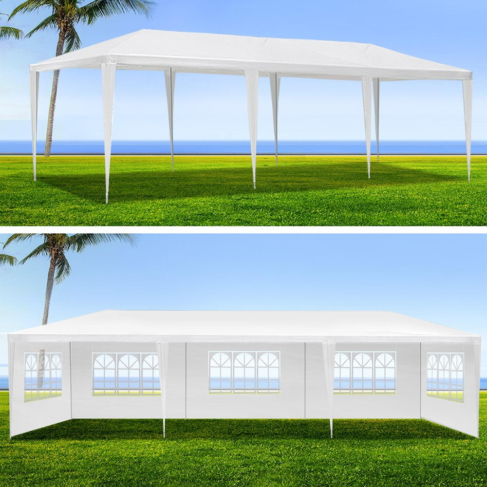 Instahut 3x9m Gazebo Marquee Tent for Outdoor Events - White-Vivify Co.