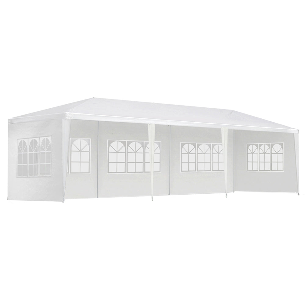 Instahut 3x9m Gazebo Marquee Tent for Outdoor Events - White-Vivify Co.