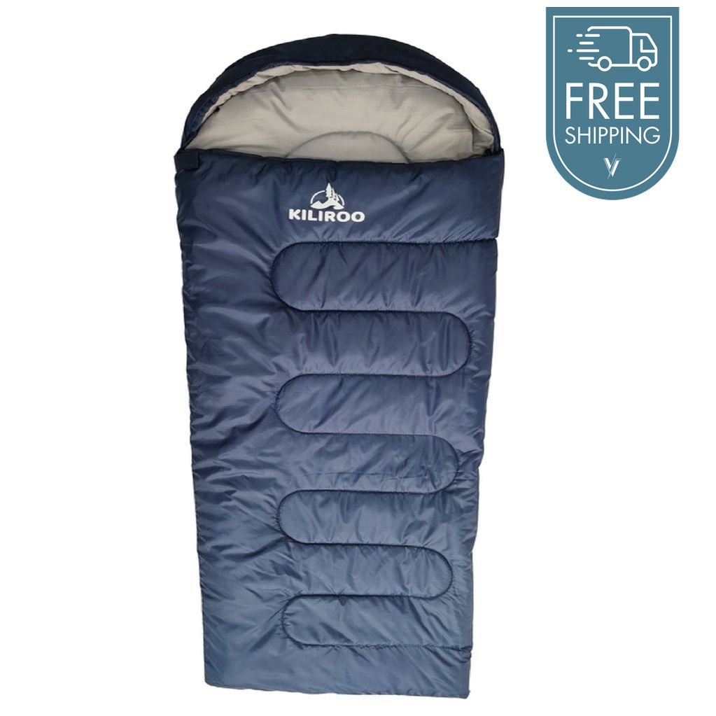 KILIROO Sleeping Bag 350GSM - Navy Blue-Vivify Co.