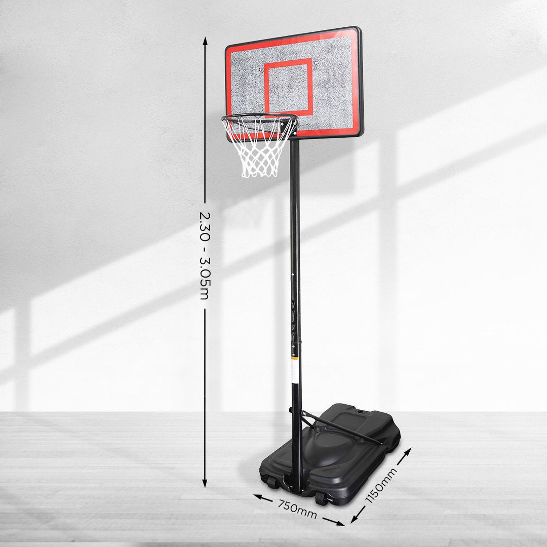 Kahuna Height-Adjustable Basketball Hoop Backboard Portable Stand 3.05m-Vivify Co.