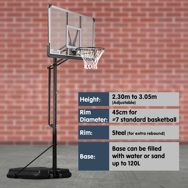 Kahuna Height-Adjustable Basketball Portable Hoop 3.05m-Vivify Co.