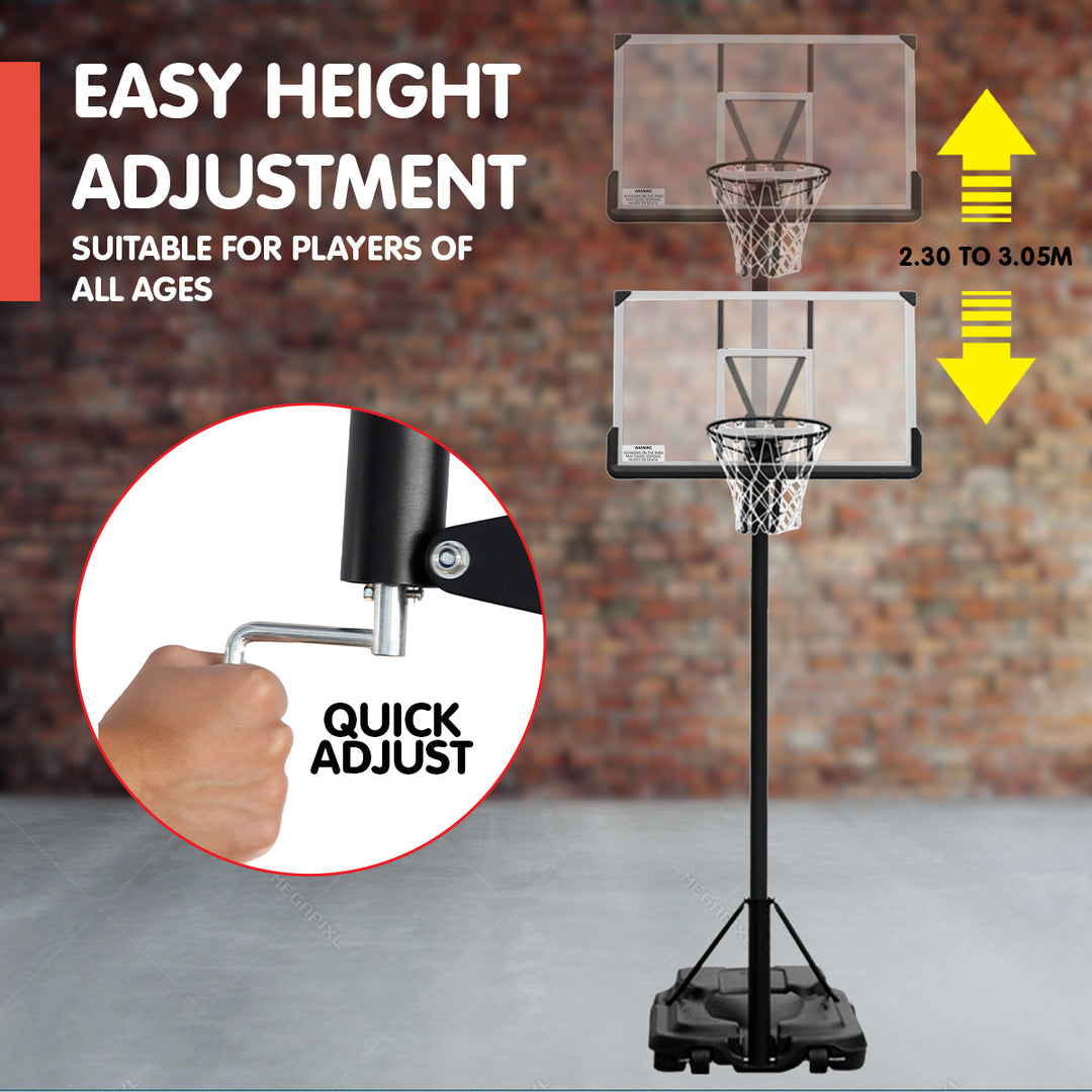 Kahuna Height-Adjustable Basketball Portable Hoop 3.05m-Vivify Co.